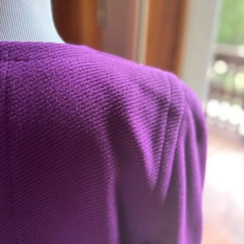 KRIZIA Vintage Purple Jacket Coat - IT42 - US 6 - Picture 7 of 11